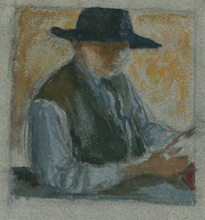 Self-portrait in a Large Brimmed...