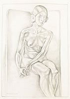 Life Study – Seated Nude, 1925