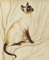 Siamese Cat in a Tree, 1937