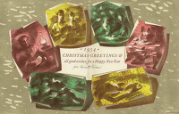 Christmas card, 1954