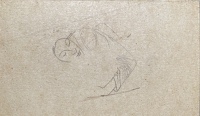 Study for sleeping figure Santisima...