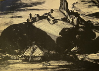 Corfe Castle, nightfall