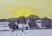 Winter Barrington sunset