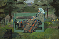 Florence in the garden at The Cedars