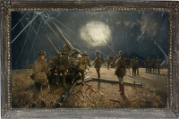 Anti-Aircraft Battery in Action, No. 1