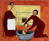 Stewart Algernon McGuire bathing at...