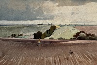 Countryside - ( Study after Sel Cotman)