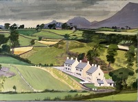 A row of cottages in the Welsh...