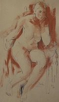 Female nude, circa 1945-1950