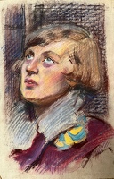 Girl looking upwards, c.1927