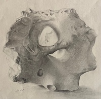 Stone with holes circa 1964