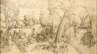 Cartoon for Hyde Park c.1931