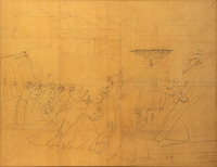The original cartoon for The Deluge