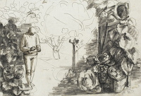 The Artist and his muse, c.1950