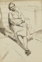The Artist's Wife Iris Llistening to...