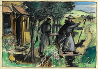 Study for St. Richard sets out upon...