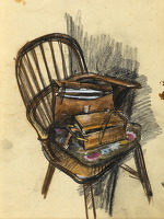 The Artist's paint-box and sketching...