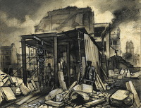 Rebuilding a bomb damaged site
