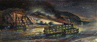 Sudanese Express Passing Abu Simbel