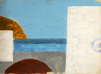 Greek landscape with postmark