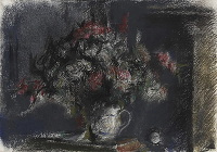 Summer flowers in a White Jug