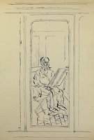 The Artist in his studio