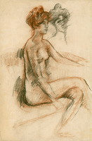 Study of a seated nude
