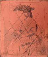 Girl Seated, with a Shawl, circa 1906