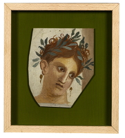 Portrait fragment - woman with hair...