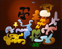Abstract composition, L32, circa 1967