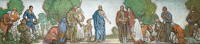 The risen Christ appearing in the...
