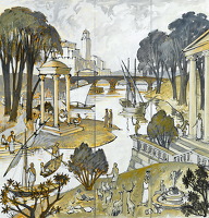 The Golden Age - study for a mural