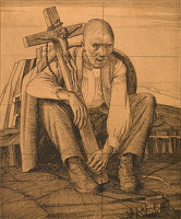 Man with a Crucifix, 1924