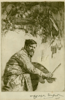 Portrait of Frank Brangwyn at Work