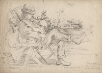 Portrait of Brangwyn and his niece