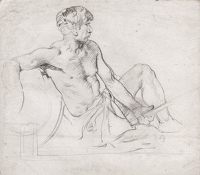 Study of Reclining Male Figure