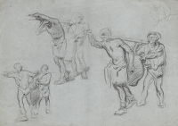  Men carrying flagons (D5000).  