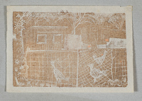 Garden with chicken pen