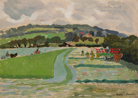 Study for haymaking with Land Girls...