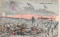 Hand-Coloured Printed Postcard : Le...