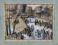 Study for 'A Burial Ceremony at...