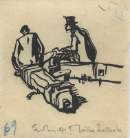 Two Seated Men (V-3595) , circa 1910