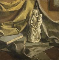 Still life with plaster maquette of...