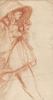 Man with Bowl on Head