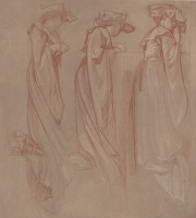 Study of Three Women Praying 
