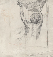 Man with Shell, Study for Selfridge