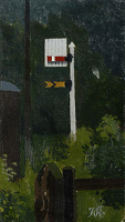 Train Signal at Clare, Suffolk, 1940s