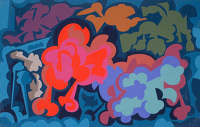 Flora and fauna in silhouette
