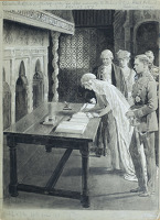 The Duchess of York signs the...