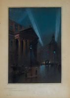 Search lights over The Mansion House